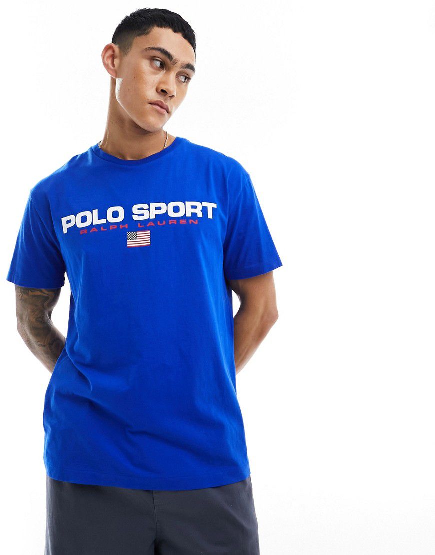 Sport Capsule - T-shirt classica oversize medio con logo sul davanti - Polo Ralph Lauren - Modalova