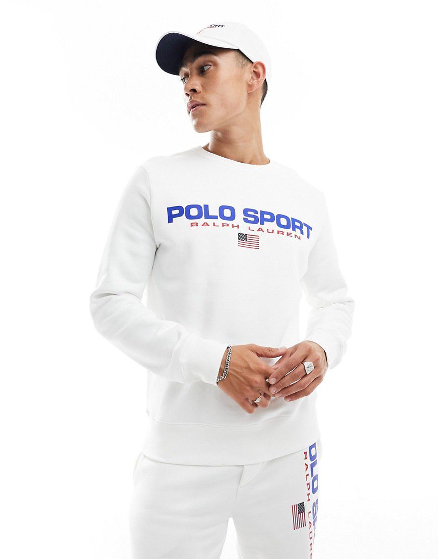 Sport Capsule - Felpa bianca con logo sul davanti - Polo Ralph Lauren - Modalova