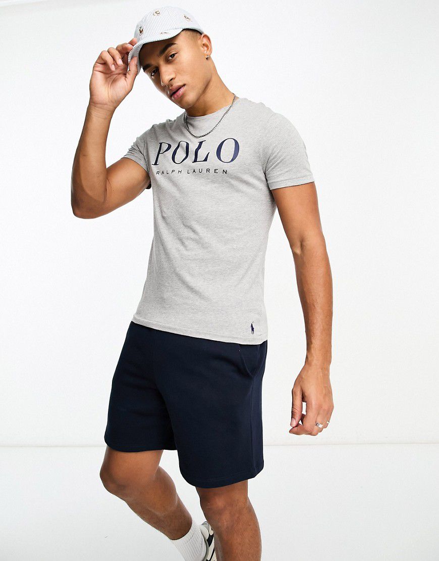 T-shirt custom fit mélange con logo sul davanti - Polo Ralph Lauren - Modalova