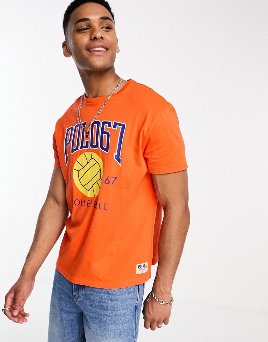 T-shirt oversize classica con logo volleyball rétro - Polo Ralph Lauren - Modalova
