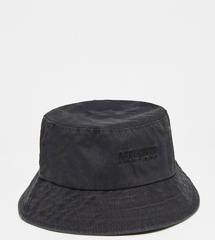 Cappello da pescatore unisex nero slavato - Reclaimed Vintage - Modalova