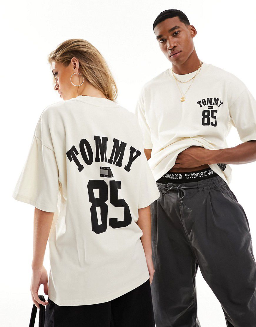 Remastered 1985 - T-shirt bianca unisex con logo - Tommy Jeans - Modalova