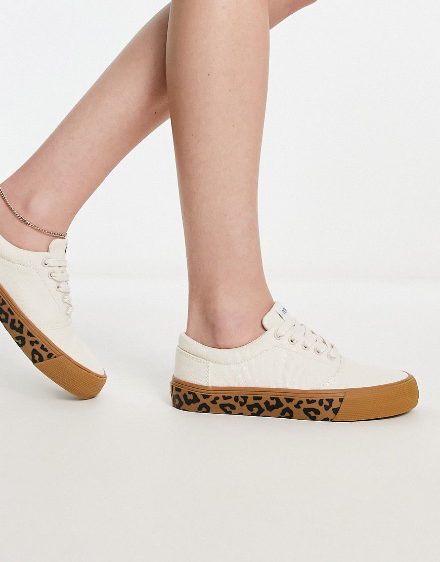 Fenix - Sneakers stringate in tela con suola leopardata - Toms - Modalova