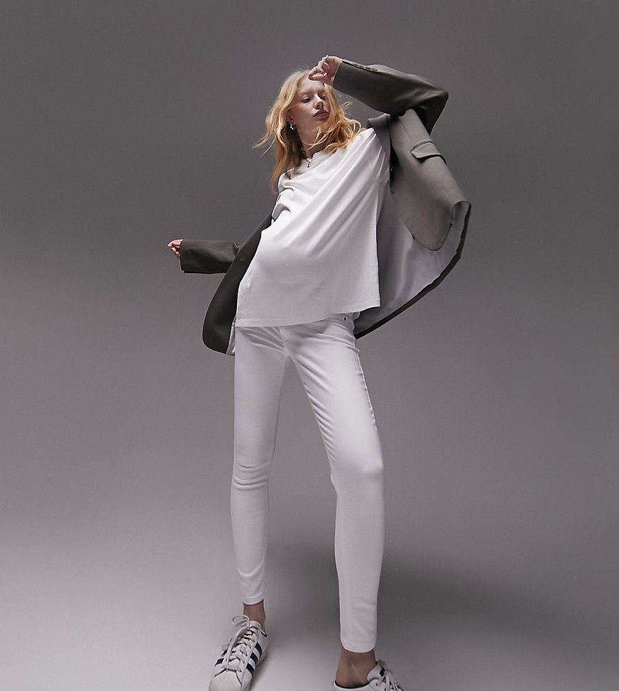 Jamie - Jeans bianchi con fascia per il pancione - Topshop Maternity - Modalova