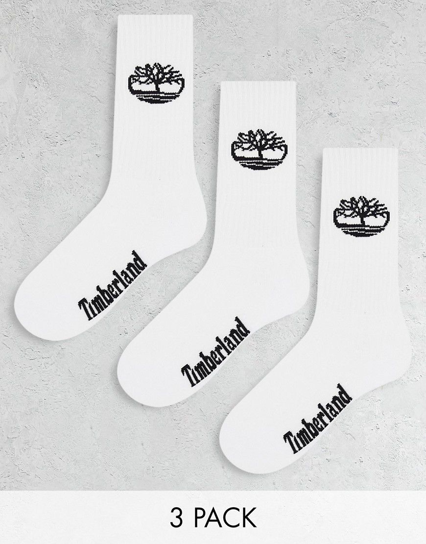 Confezione da 3 paia di calzini bianchi - Timberland - Modalova