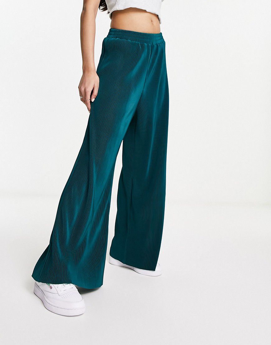 Pantaloni plissé verdi - Urban Revivo - Modalova