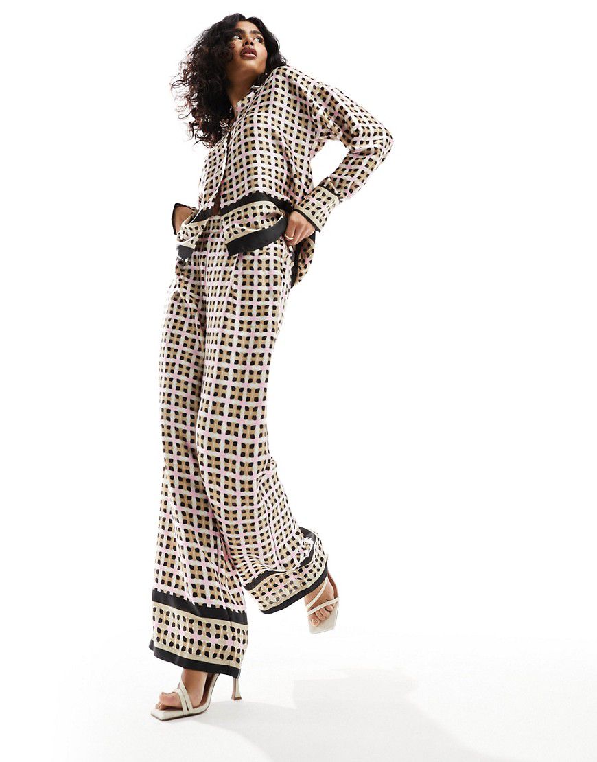 Pantaloni del pigiama con stampa geometrica in coordinato - Vero Moda - Modalova