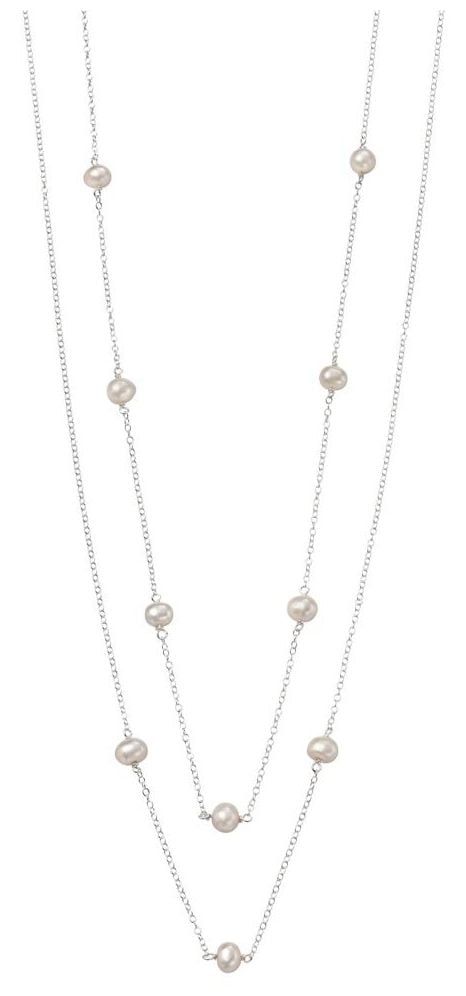 N4080W Freshwater Pearl Station Jewellery - Elements Silver - Modalova