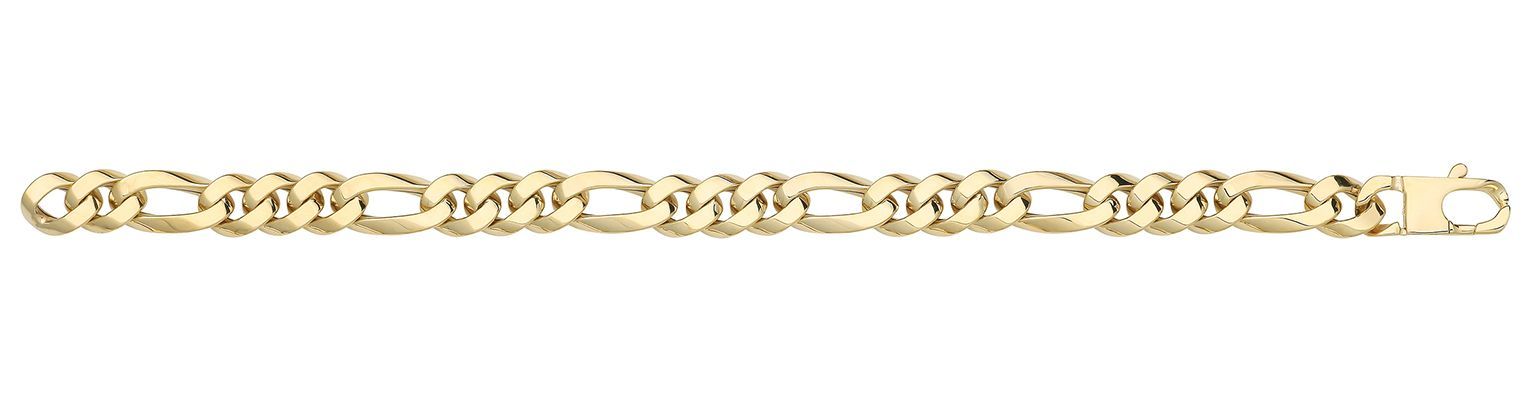 BR682 Hollow Curb Bracelet Jewellery - James Moore TH - Modalova