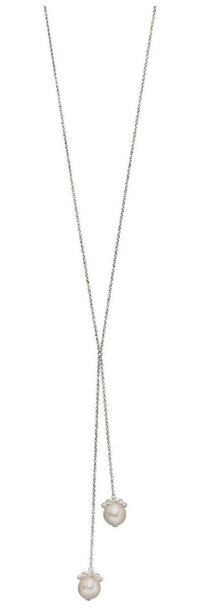N4288W Freshwater Pearl and Cubic Jewellery - Elements Silver - Modalova