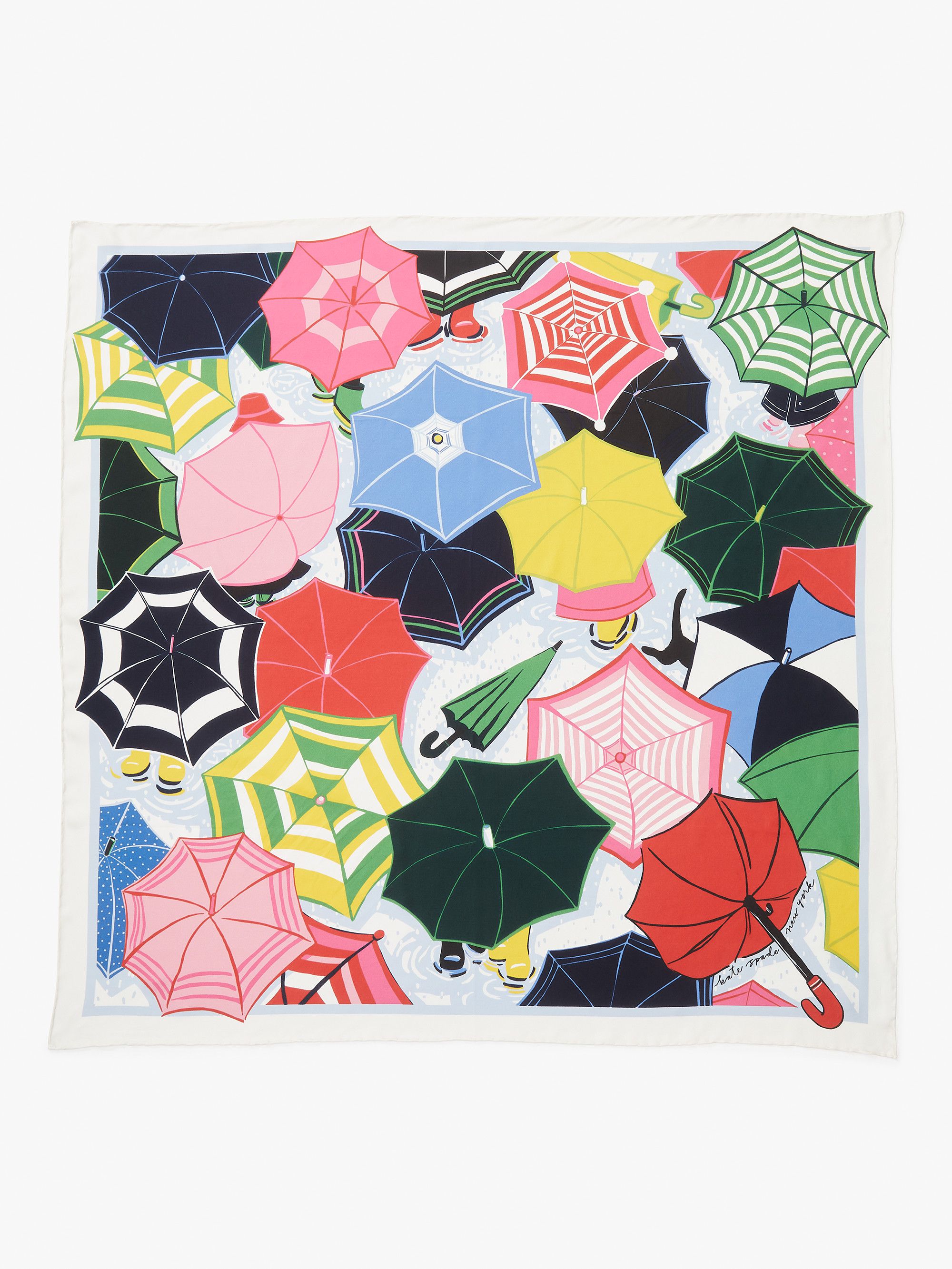 Umbrella Silk Square Scarf - Kate Spade New York - Modalova
