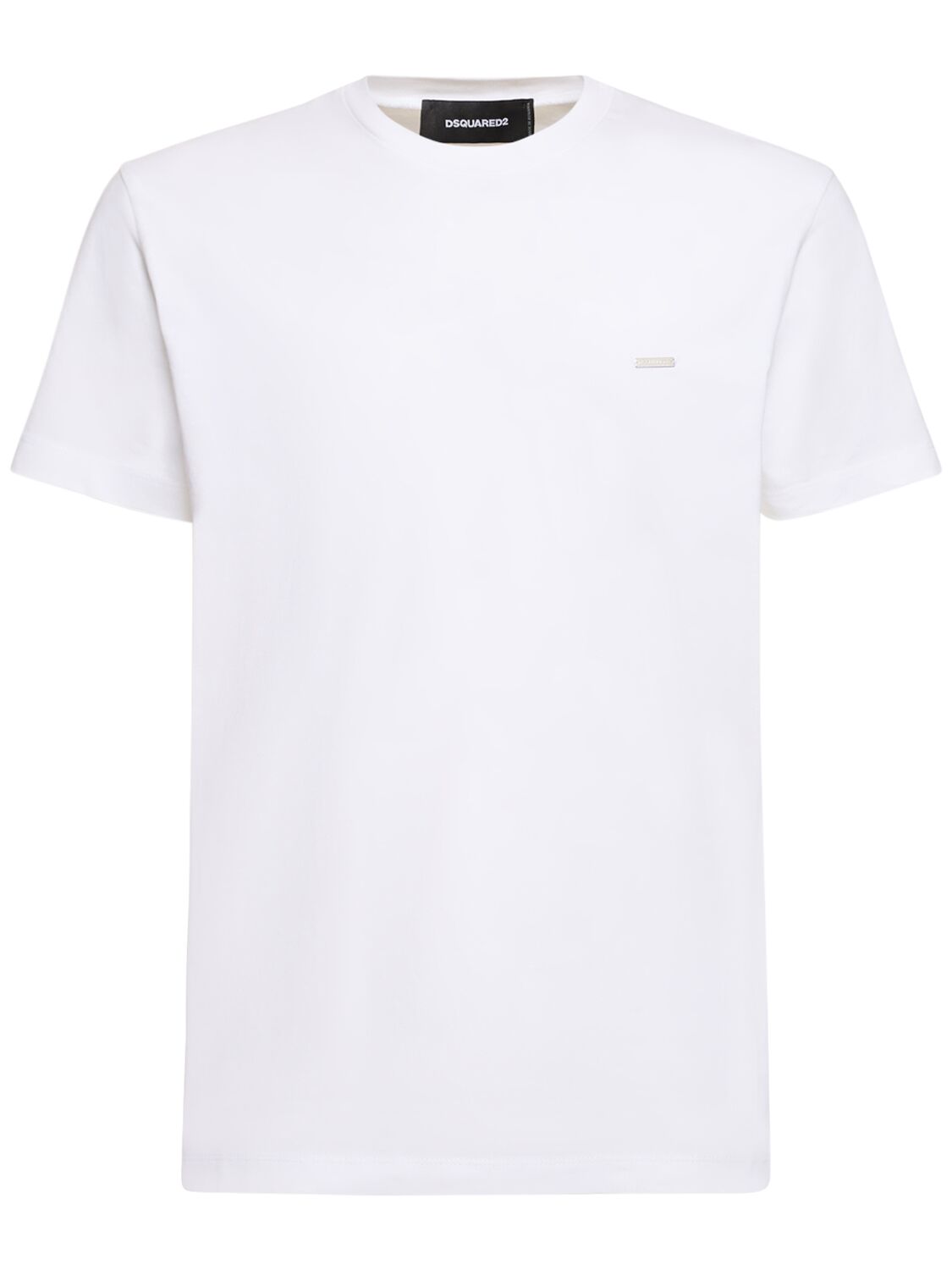 T-shirt In Jersey Di Cotone Con Logo - DSQUARED2 - Modalova