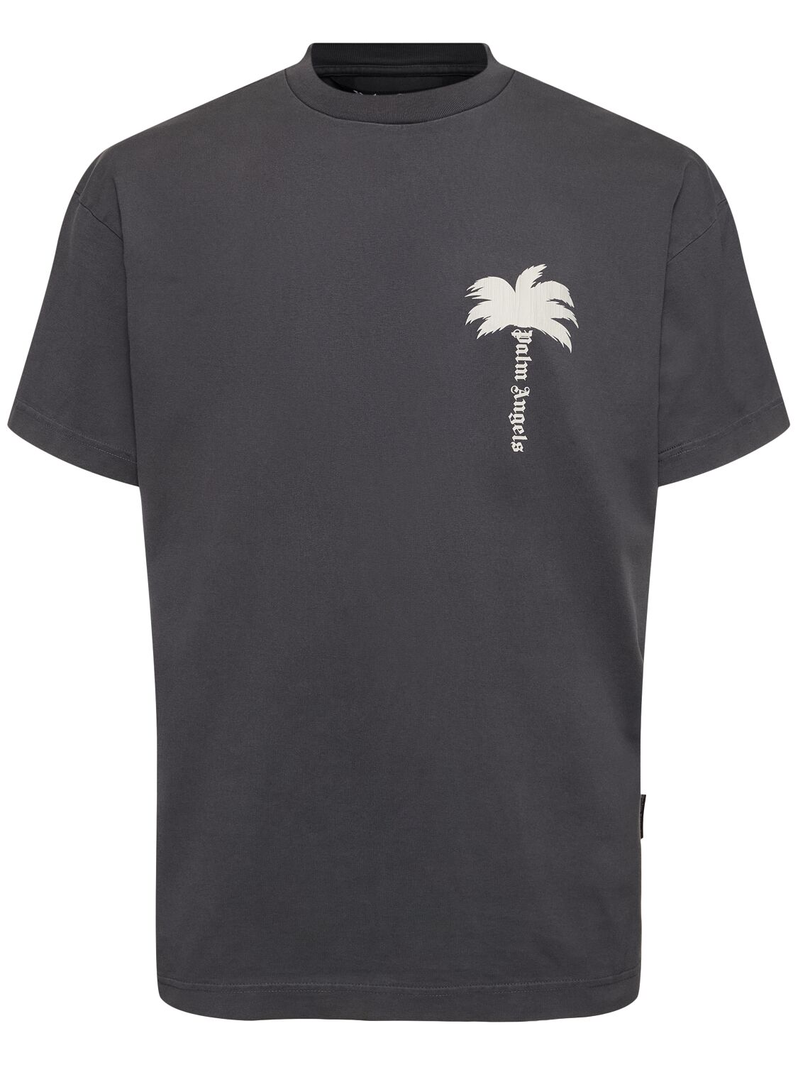 T-shirt The Palm In Cotone Con Stampa - PALM ANGELS - Modalova