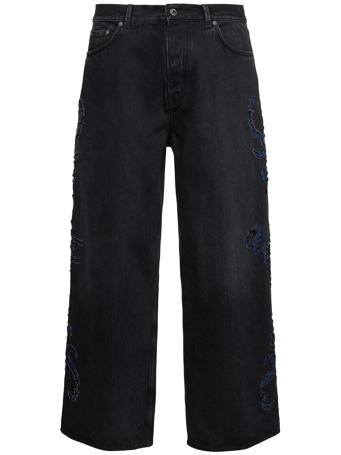 Jeans Baggy Fit Natlover In Denim Di Cotone - OFF-WHITE - Modalova