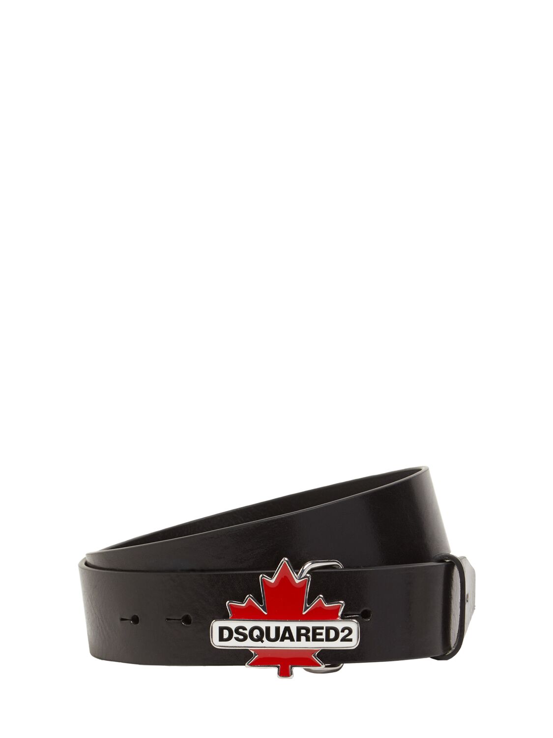 Cintura In Pelle Con Logo - DSQUARED2 - Modalova