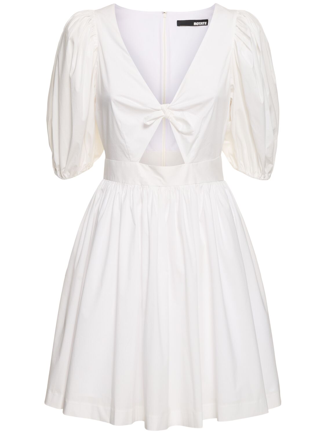 Marie Puff Sleeve Cotton Mini Dress - ROTATE - Modalova