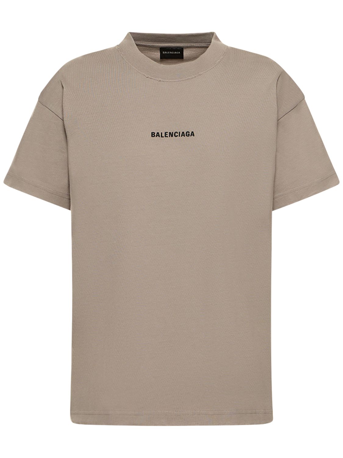 T-shirt Medium Fit In Cotone - BALENCIAGA - Modalova