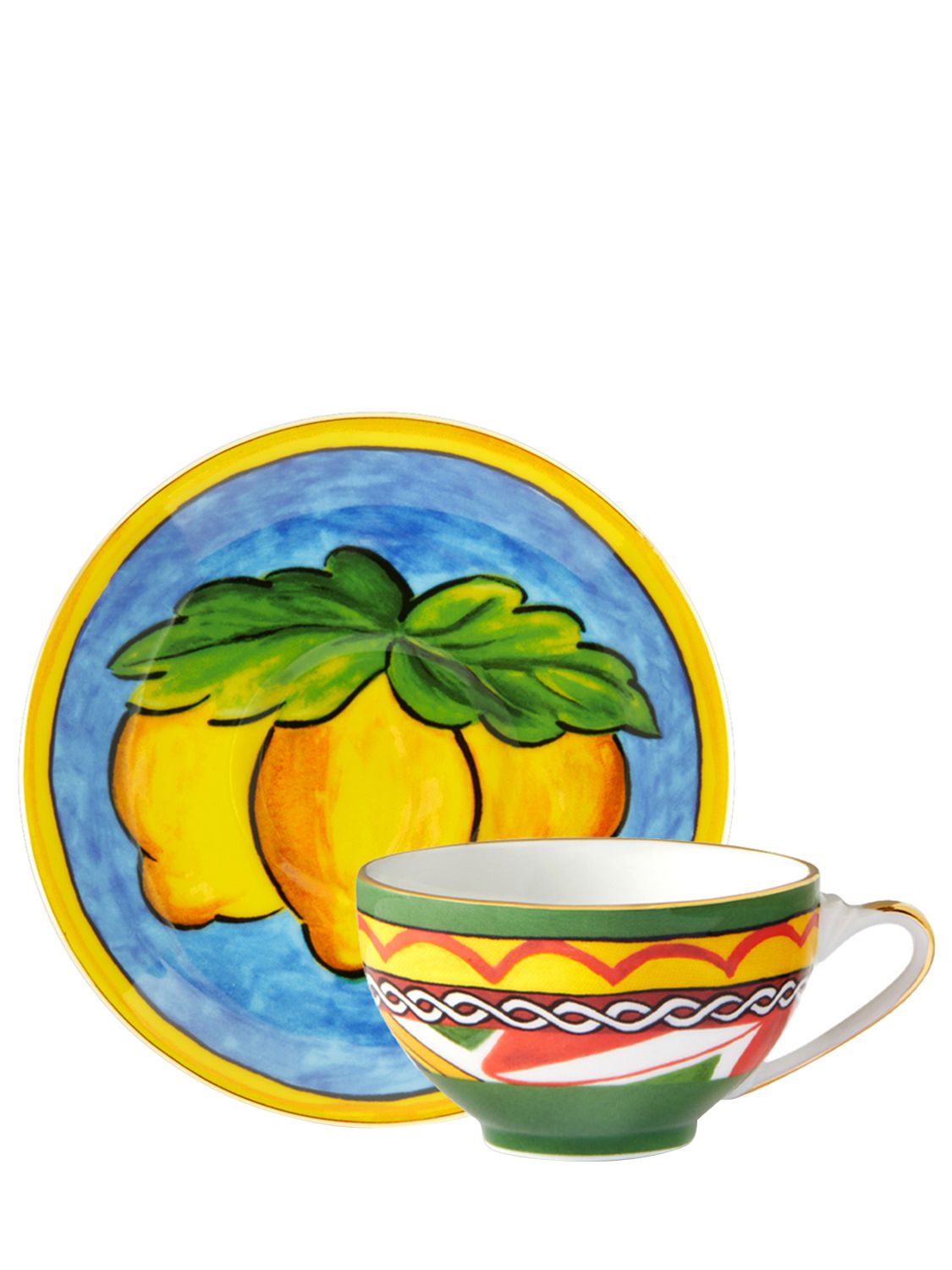 Limoni Porcelain Cup & Saucer - DOLCE & GABBANA - Modalova
