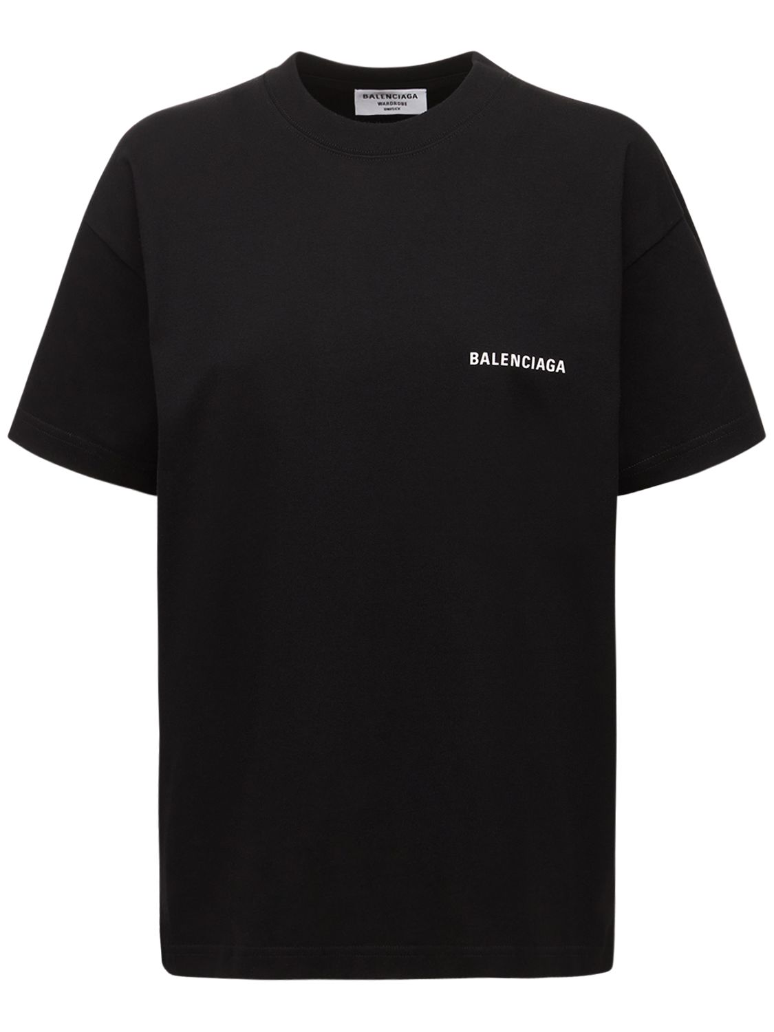 T-shirt Medium Fit In Jersey Con Logo - BALENCIAGA - Modalova
