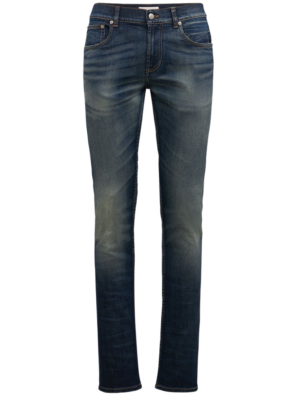 Jeans In Denim Di Cotone Stonewashed - ALEXANDER MCQUEEN - Modalova