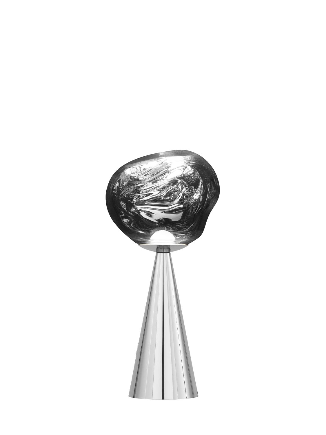 Melt Portable Silver Led Table Lamp - TOM DIXON - Modalova