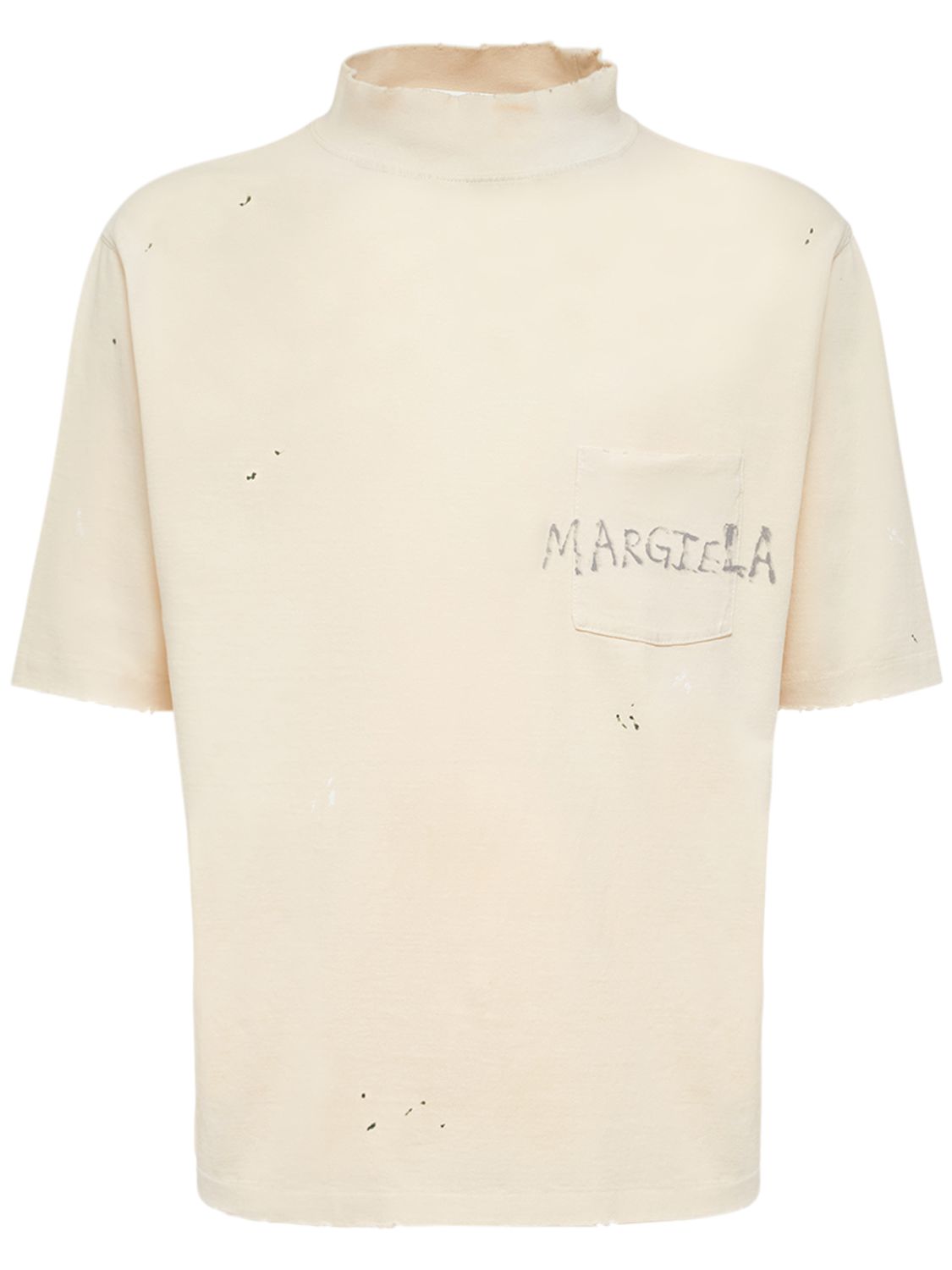 T-shirt In Jersey Di Cotone - MAISON MARGIELA - Modalova