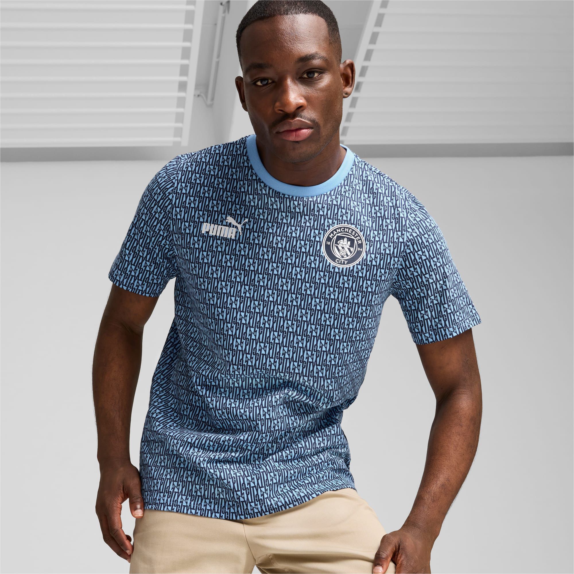 T-Shirt con stampa integrale Manchester City ftblCULTURE da, /Altro - PUMA - Modalova