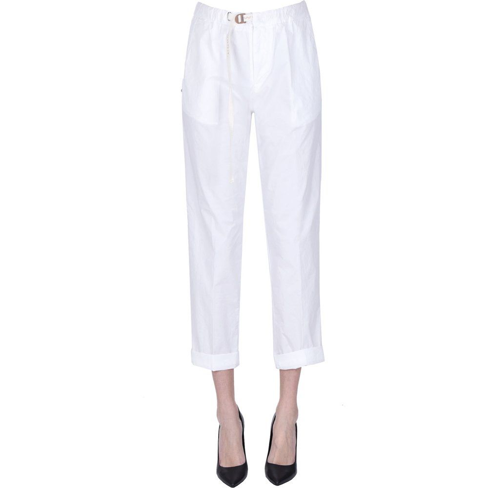 Pantaloni Marylin in cotone - White Sand - Modalova