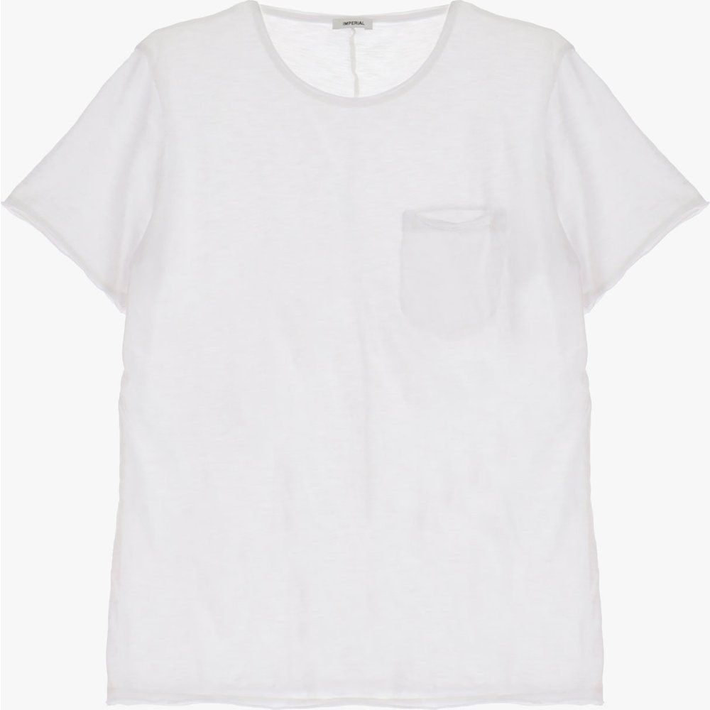 T-shirt in puro cotone con taschino a filetto - Imperial - Modalova