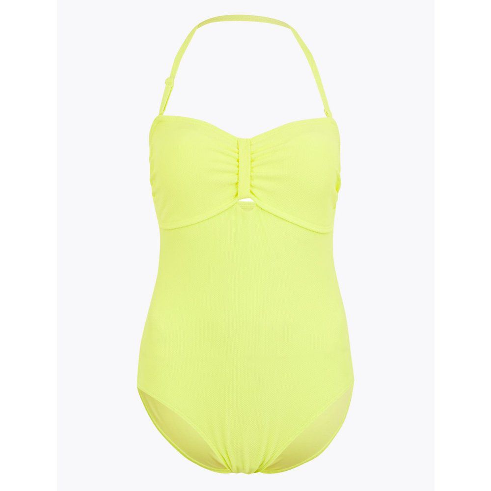 Padded Bandeau Swimsuit yellow - Marks & Spencer - Modalova