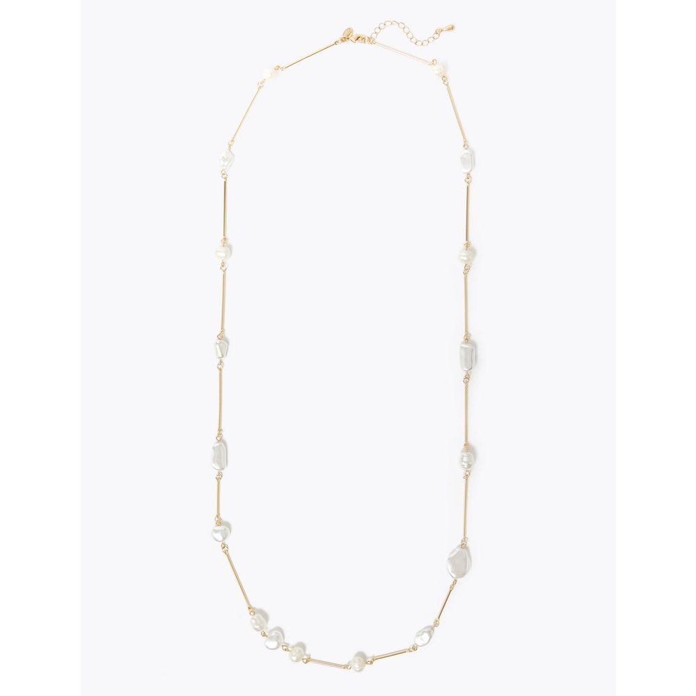 Freshwater Pearl Rope Necklace gold - Marks & Spencer - Modalova