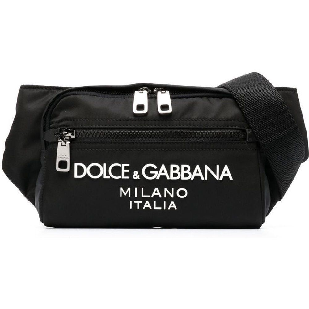 Marsupio con logo in rilievo - Dolce & Gabbana - Modalova
