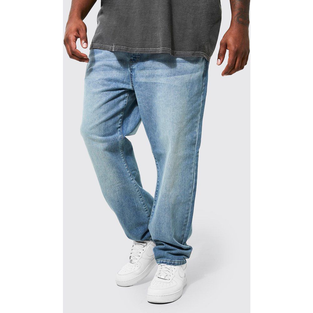 Jeans Plus Size Slim Fit in denim rigido - boohoo - Modalova