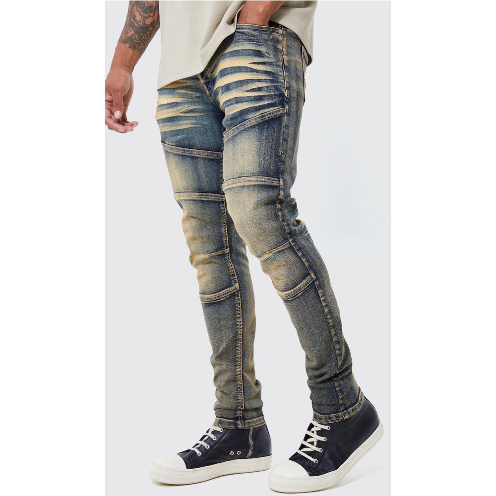 Jeans Skinny Fit Stretch con pannelli colorati - boohoo - Modalova