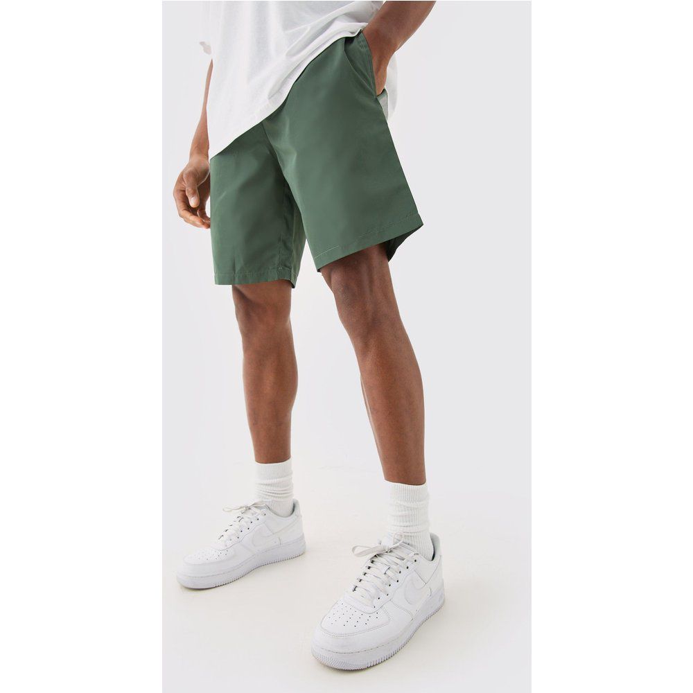 Elastic Waist Comfort Nylon Shorts - boohoo - Modalova