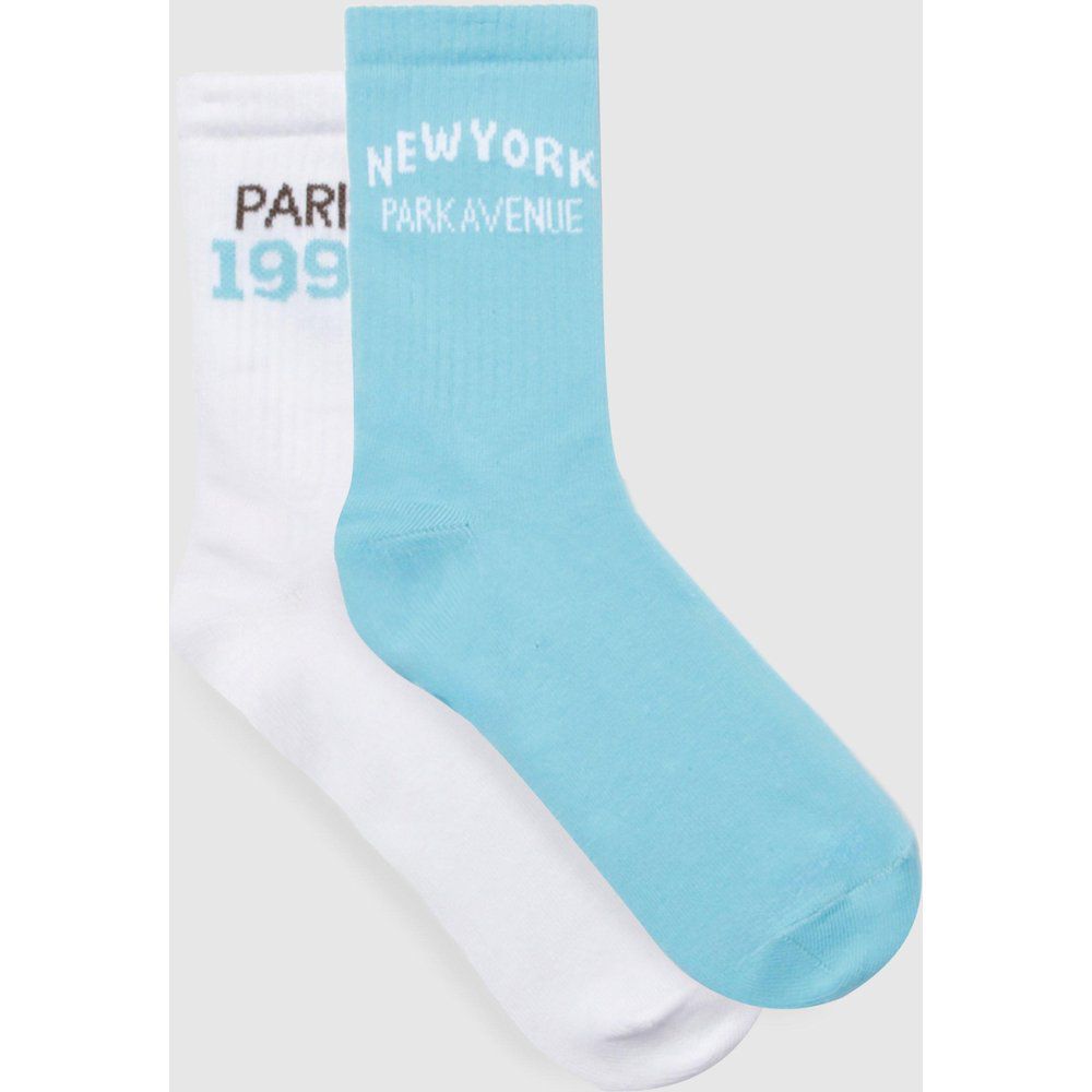 Pack City Sports Socks, Azzurro - boohoo - Modalova