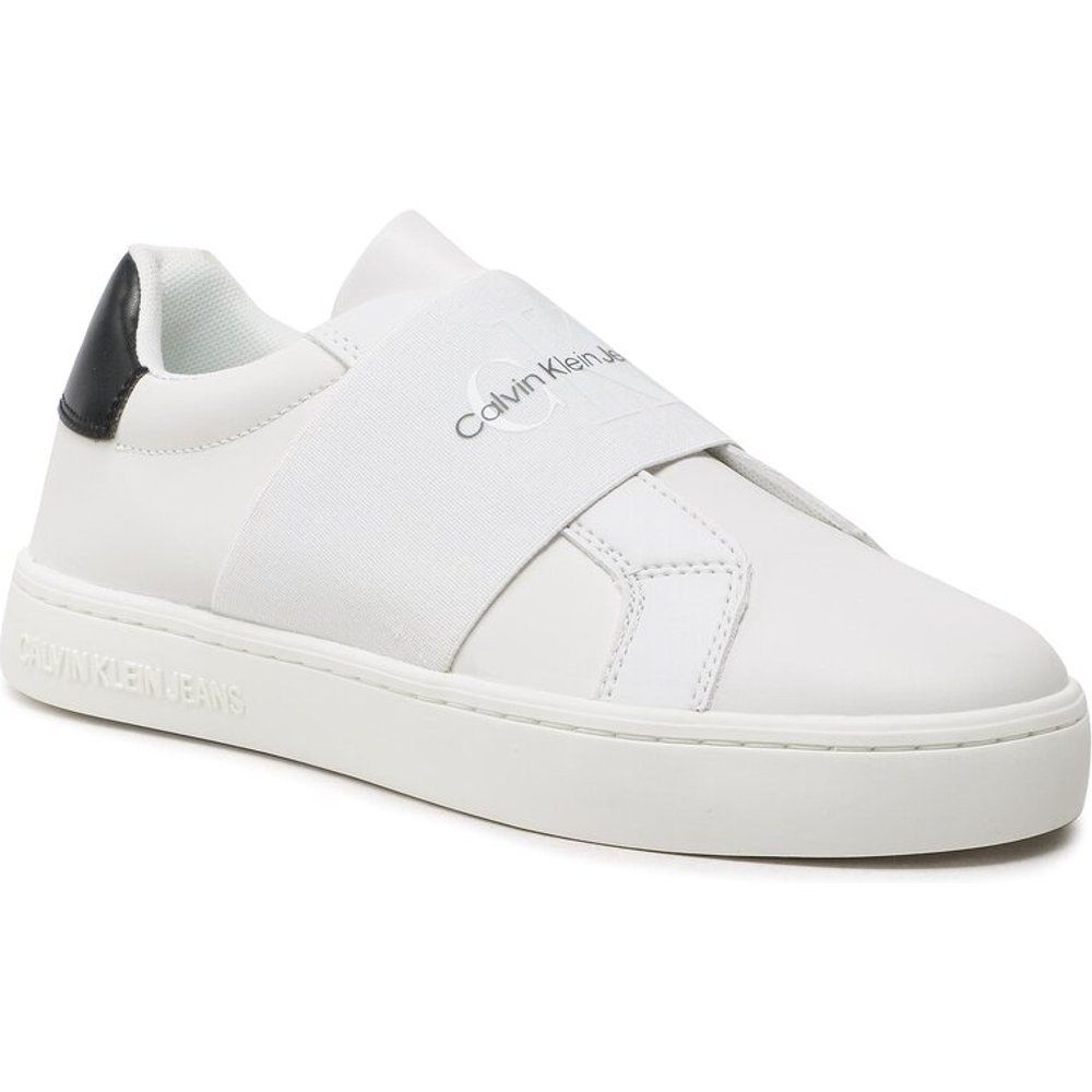 Sneakers - Casual Cupsole Elastic Lth YW0YW01021 Triple White 0K4 - Calvin Klein Jeans - Modalova