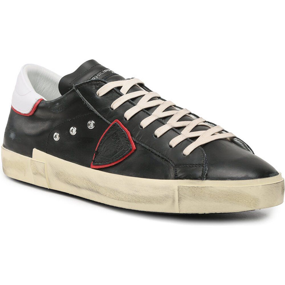 Sneakers - Prsx Low PRLU V025 Noir/Rouge - Philippe Model - Modalova