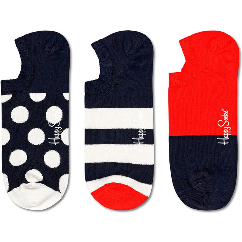 Set di 3 paia di calzini corti unisex - BDO39-6500 Multicolore - Happy Socks - Modalova