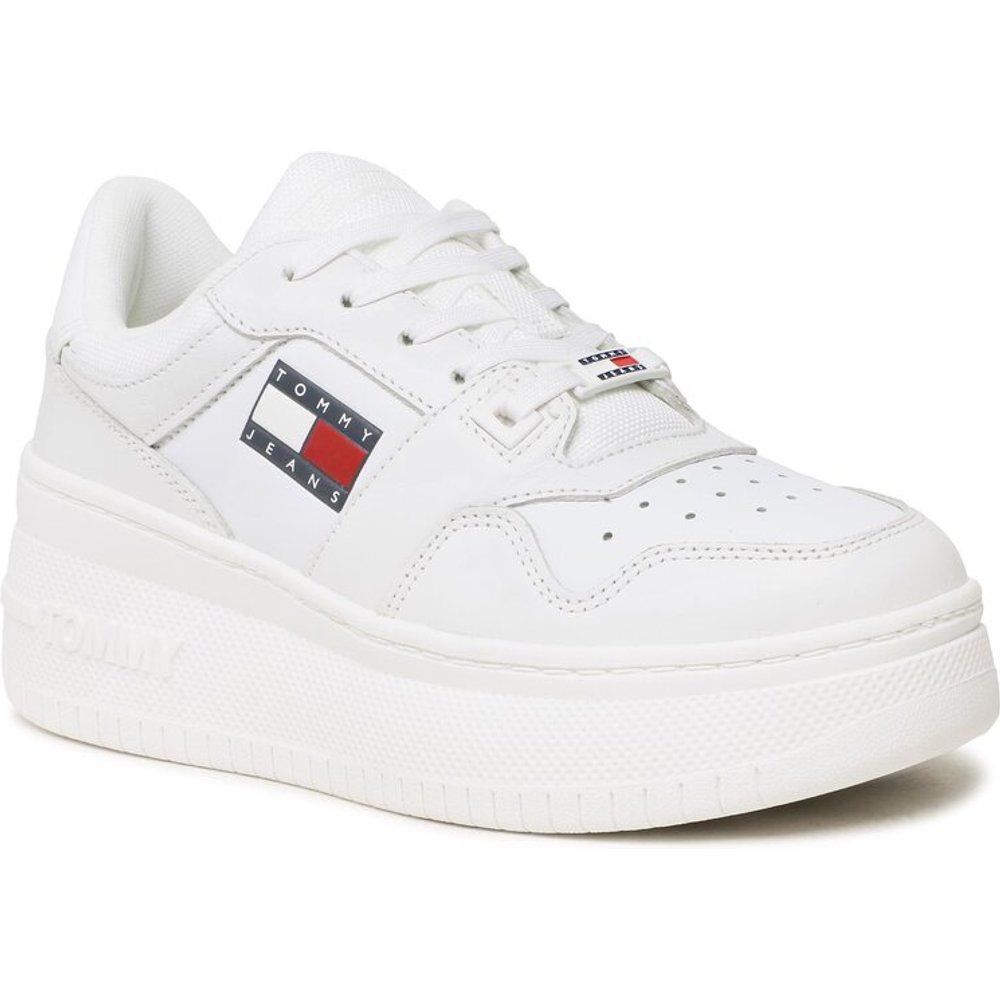 Sneakers - Retro Basket Flatf EN0EN02086 White 0K4 - Tommy Jeans - Modalova