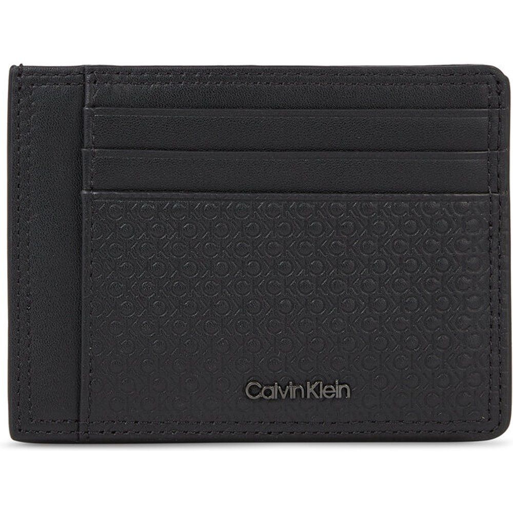 Custodie per carte di credito - Minimalism Id Cardholder K50K510906 Black/Tonal Mono 01O - Calvin Klein - Modalova
