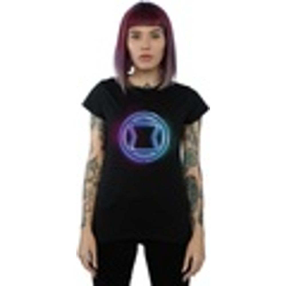 T-shirts a maniche lunghe Black Widow Neon Logo - Marvel - Modalova