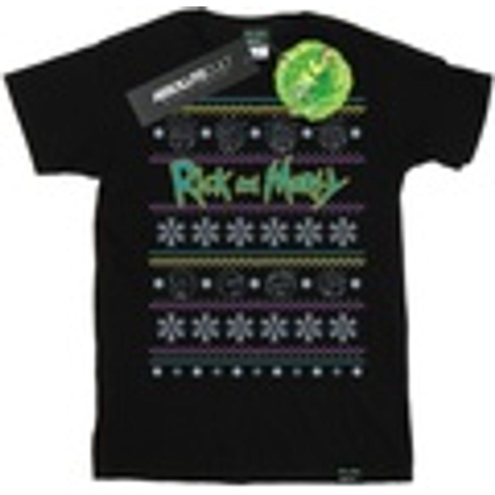 T-shirts a maniche lunghe Christmas Faces - Rick And Morty - Modalova