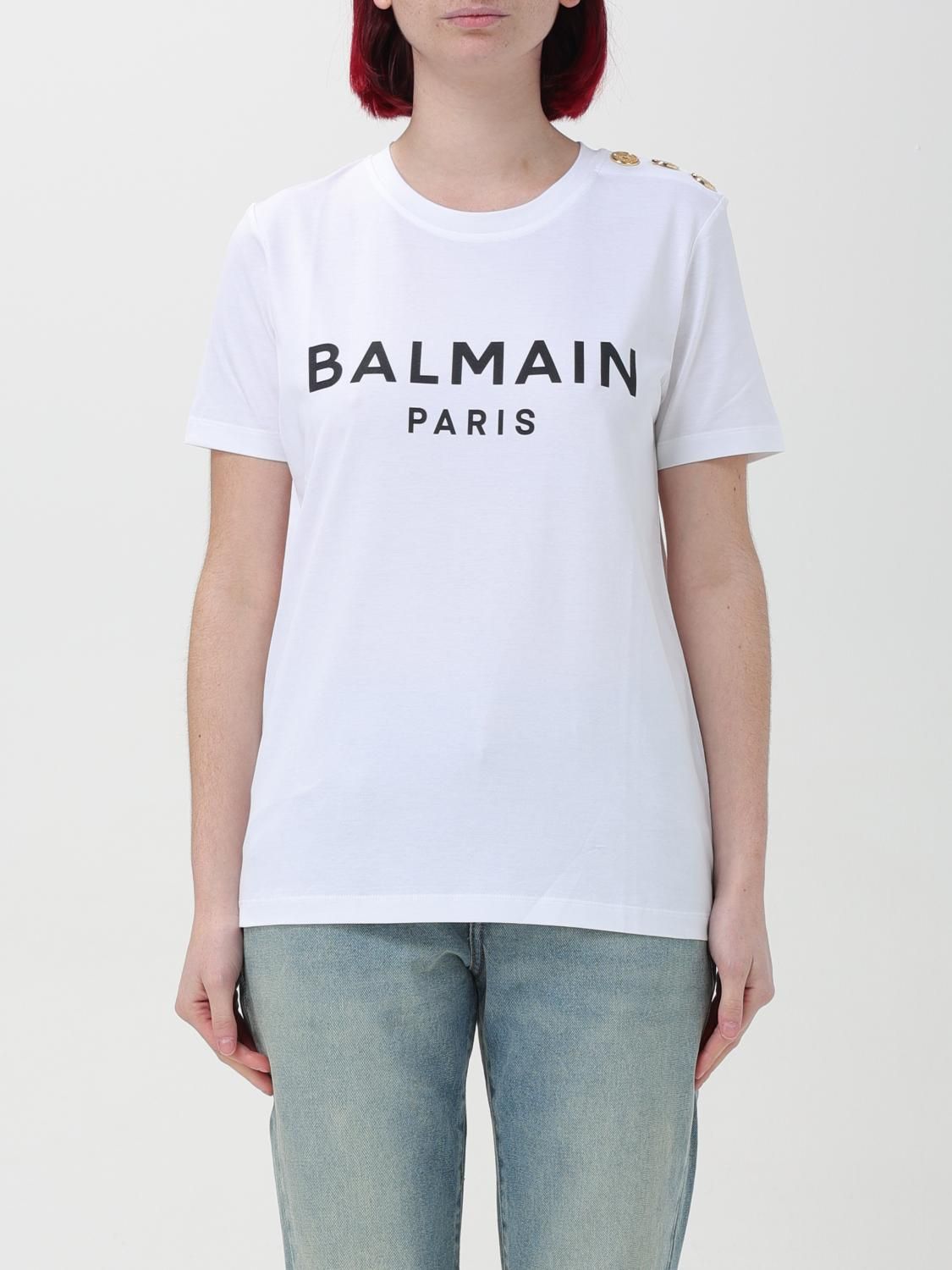 T-Shirt BALMAIN Woman color White - Balmain - Modalova