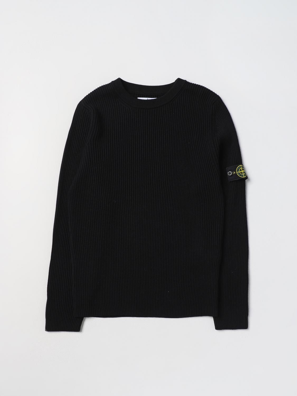 Sweater Kids color Black - Stone Island Junior - Modalova