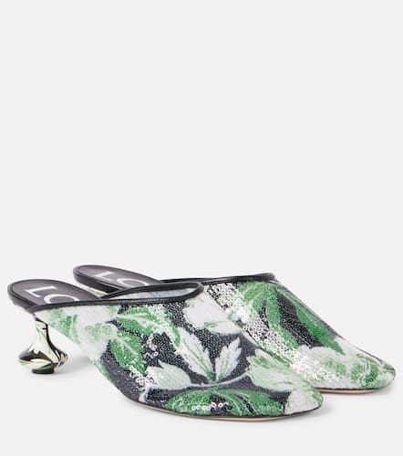 Toy 45 floral sequined mesh mules - Loewe - Modalova