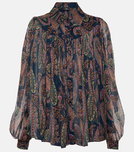 Camicia in seta con stampa paisley - Etro - Modalova