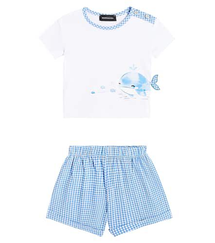 Baby - T-shirt e shorts in cotone - Monnalisa - Modalova