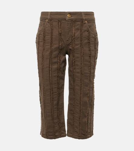 Pantaloni cropped in misto cotone a vita bassa - Blumarine - Modalova