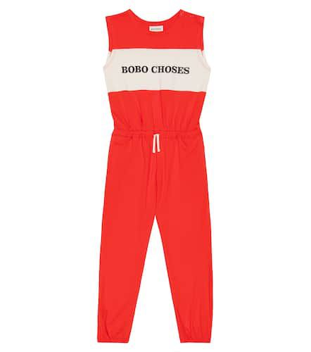 Jumpsuit in jersey di cotone con logo - Bobo Choses - Modalova